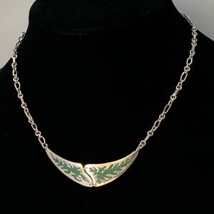 975 Silver & Malachite Set